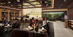 Rendering of Plaza Premium First Lounge Bar at JFK's New Terminal One