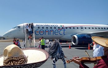 Aeromexico inaugurated its Mexico City-Tepic flight, opening a new door for tourists to Riviera Nayarit and the state's Magic Towns. (Photo via TravelPulse).