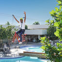 Bike zipline at Emotions by Hodelpa Juan Dolio