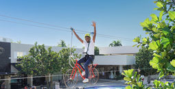 Bike zipline at Emotions by Hodelpa Juan Dolio