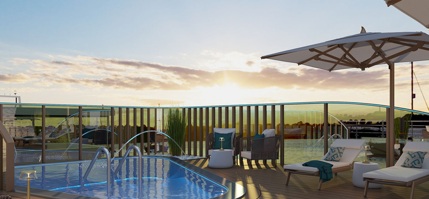 Image: A rendering of the sun deck onboard the Amadeus Aurea (Photo Credit: Amadeus River Cruises)