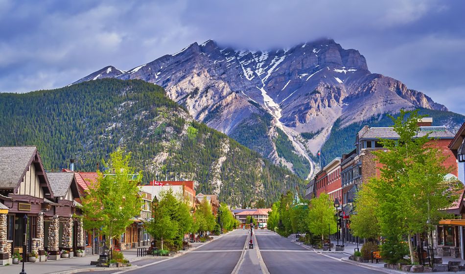 Dowtnown Banff, Alberta, Canada