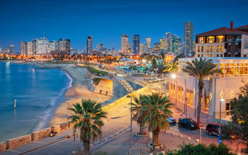 Tel Aviv skyline.