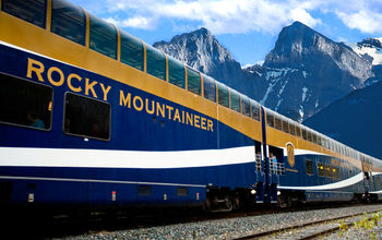 luxury train tours through Rocky Mountains in Canada