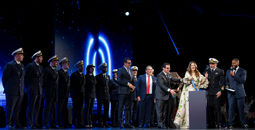 Ribbon cutting at MSC World America naming ceremony