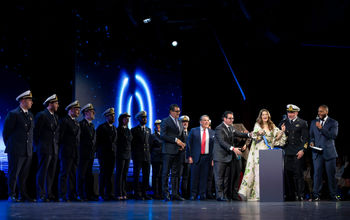 Ribbon cutting at MSC World America naming ceremony