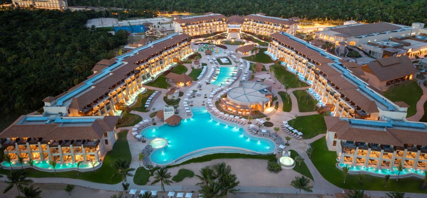 Image: Aerial view of Dreams Playa Esmeralda resort in Miches, Dominican Republic. (Photo Credit: Hyatt Inclusive Collection)