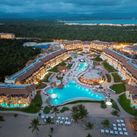 Aerial view of Dreams Playa Esmeralda resort in Miches, Dominican Republic.