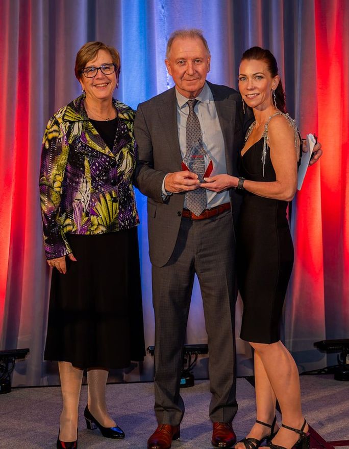 Mike Foster receives Canadian Travel Hall of Fame award from Natasha Lair-McKenty, managing editor, TravelPulse Canada Mike Foster receives Canadian Travel Hall of Fame award from Natasha Lair-McKenty, managing editor, TravelPulse Canada