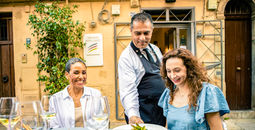Guests at Palermo dine around
