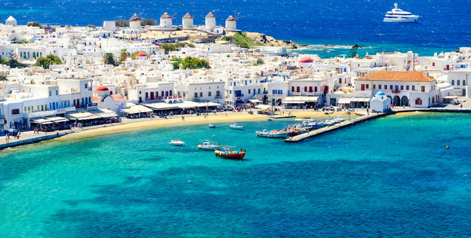 Mykonos island in Greece Cyclades Mykonos island in Greece Cyclades