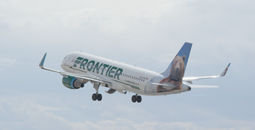 Frontier Airlines plane.