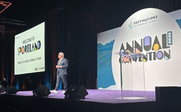 Destinations International 2026 Annual Convention opening session in Portland, Oregon