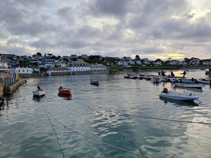 The harbor of St. Mawes in Cornwall, England Cornwall, harbor, St. Mawes, England