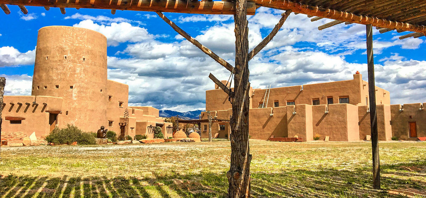 Image: The Poeh Cultural Center & Museum preserves Pueblo culture and art at Pojoaque near Santa Fe, New Mexico. (Photo Credit: American Indigenous Tourism Association)