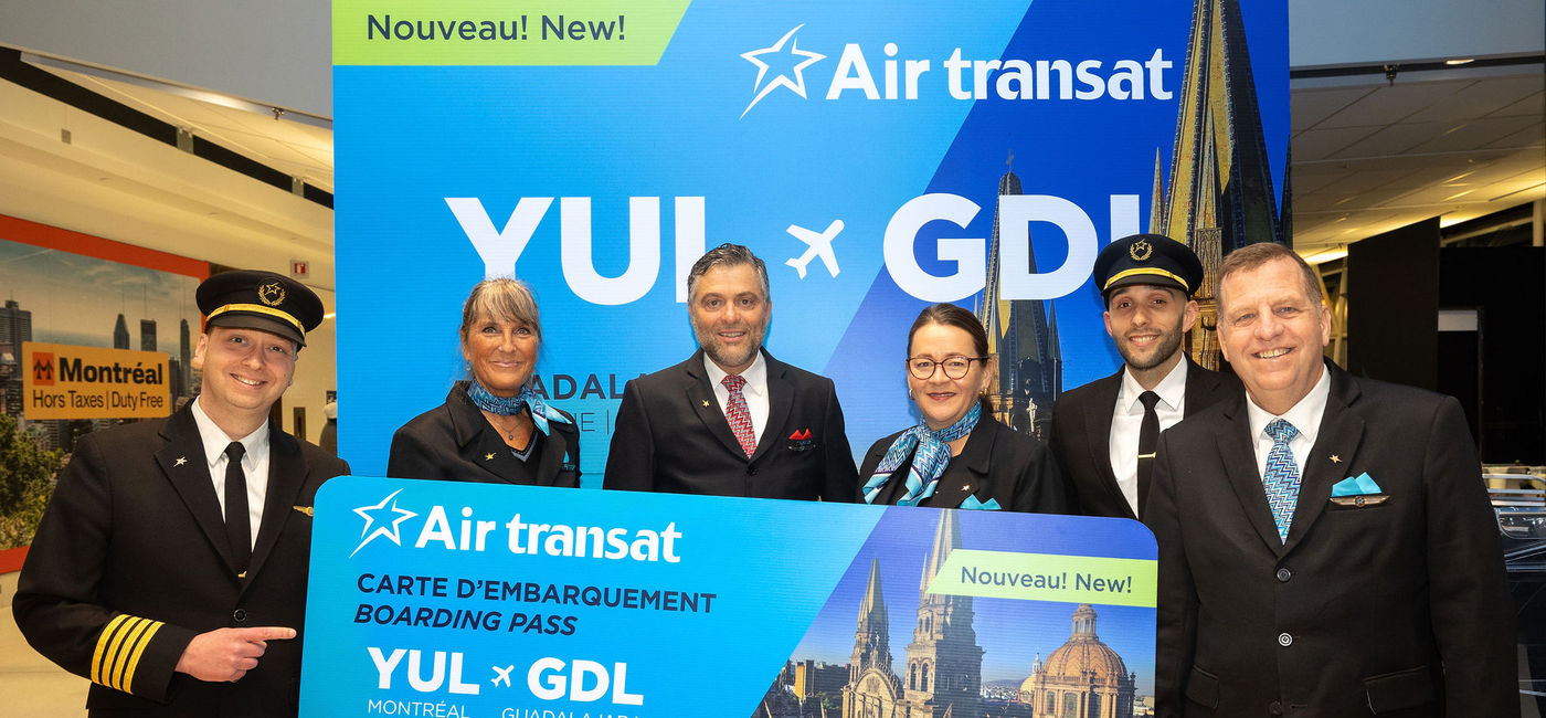 Image: Ce lancement porte à six le nombre de destinations mexicaines desservies par Air Transat au départ de Montréal (Source: Air Transat)