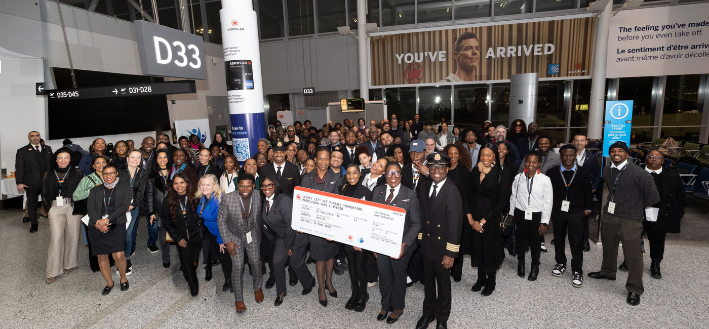 Image: Air Canada and the Pinball Foundation teamed up for "Legacy Lift-Off" during Black History Month (Photo Credit: Air Canada)