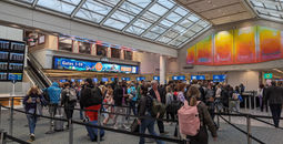 Orlando Airport, tsa, security line, crowd, travelers, travel
