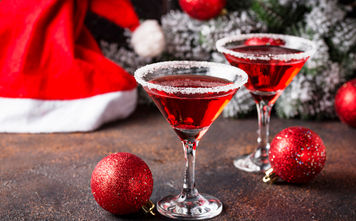 A festive Christmas martini