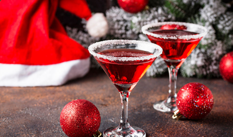 A festive Christmas martini