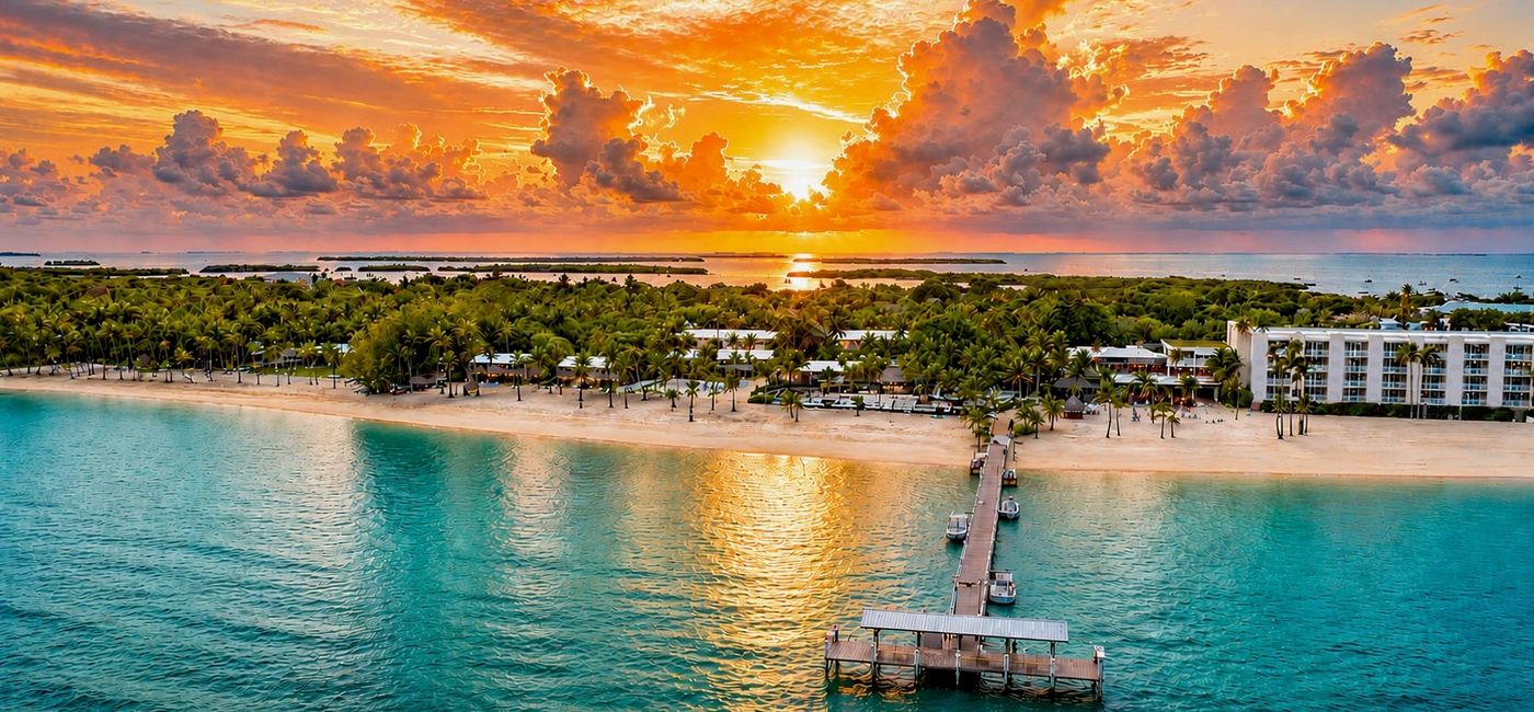 Image: Aerial view of Cheeca Lodge & Spa in the Florida Keys. (Photo Credit: Cheeca Lodge & Spa)