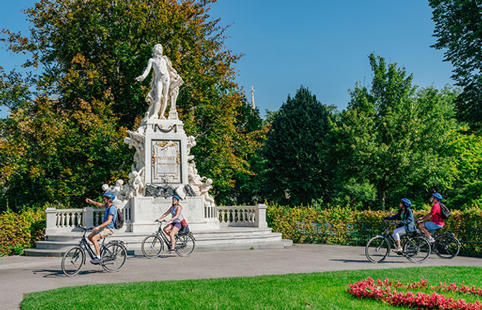 Mozart statue in Vienna, Austria