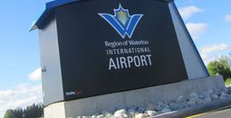 Waterloo Airport sign
