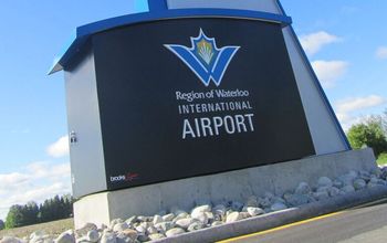 Waterloo Airport sign
