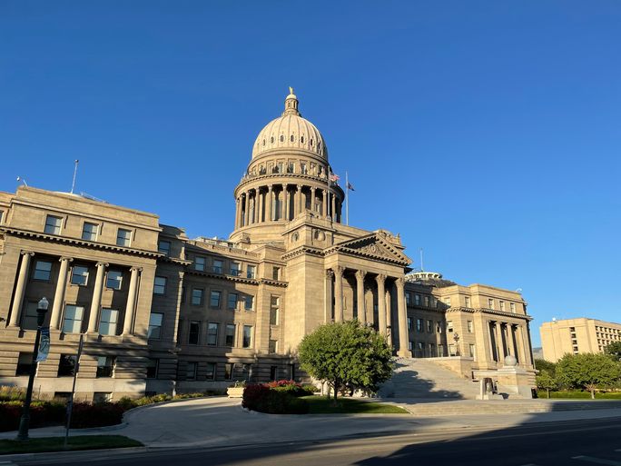 The state capitol building in Boise, Idaho