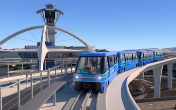 People mover at LAX