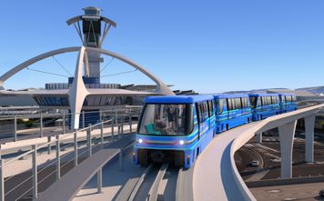 People mover at LAX