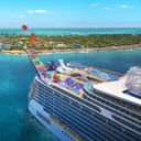 Utopia of the Seas arrives at Perfect Day at Coco Cay, Royal Caribbean's private island destination.