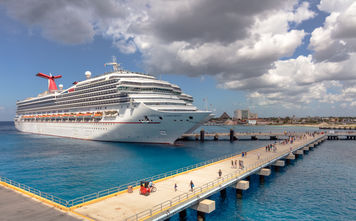 Cozumel, Mexico cruise port, carnival ship,