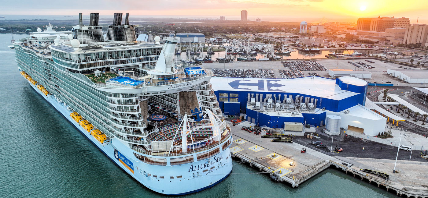 Image: Royal Caribbean International’s new $125 million cruise terminal in Galveston. (Photo Credit: Royal Caribbean International Media)