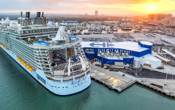 Royal Caribbean International’s new $125 million cruise terminal in Galveston.