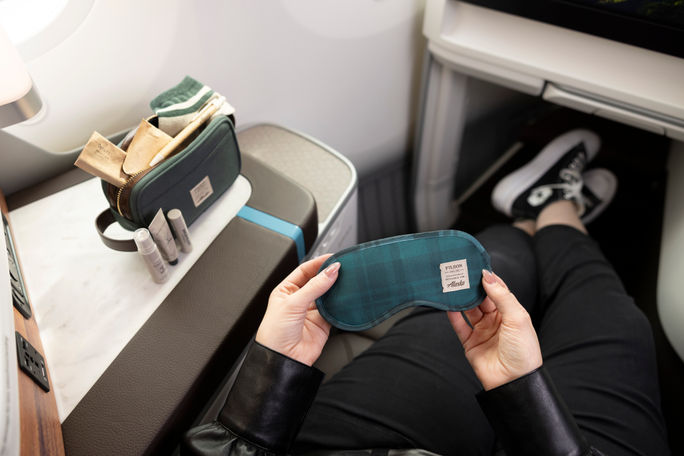 Travel amenities in Alaska Airlines' new International Business Class Travel amenities in Alaska Airlines' new International Business Class