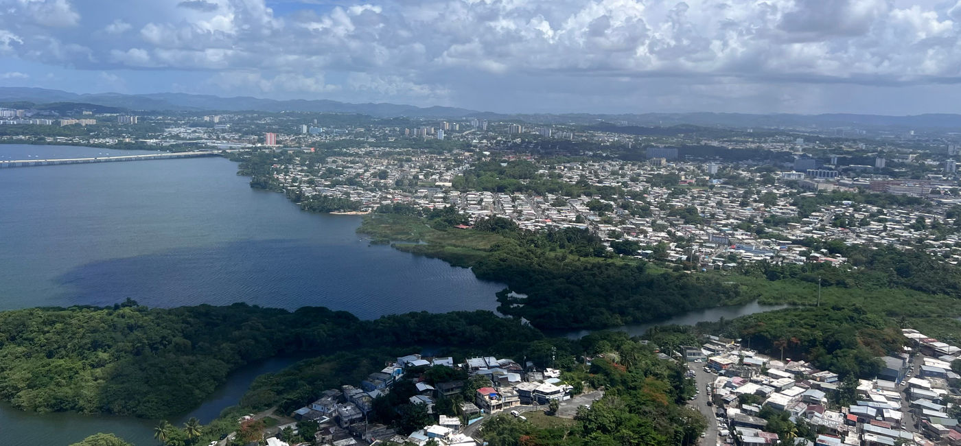 Image: The Puerto Rico Convention Center, as seen from the Sheraton Puerto Rico Resort & Casino. (Photo Credit: Photo by Paul J. Heney.)