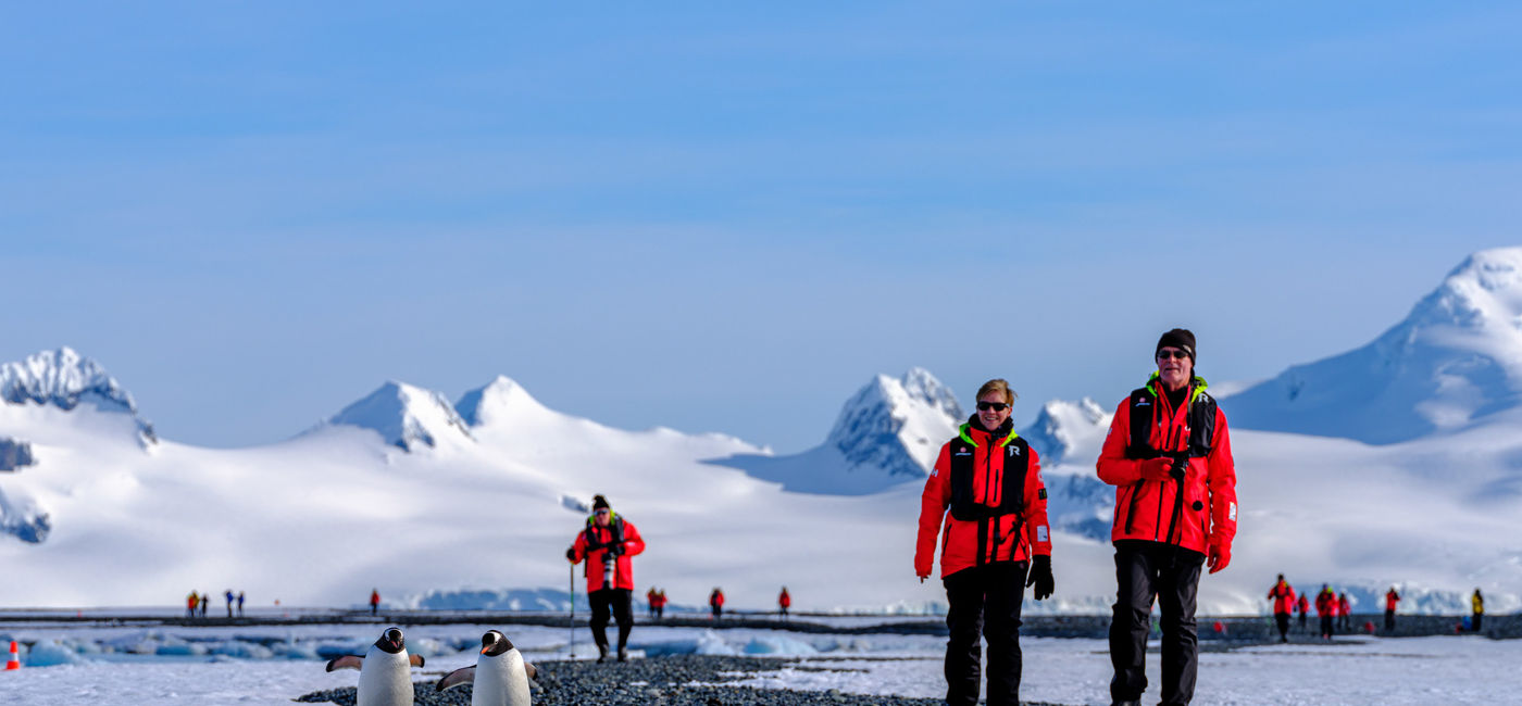 Image: Landing MS Roald Amundsen. (photo via Dan Avila / Hurtigruten Media)