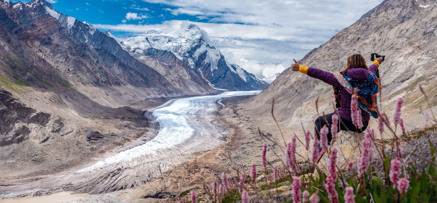 Image: Traveler exploring Zanskar in the Himalayas. (Photo Credit: May Chanikran/Adobe)