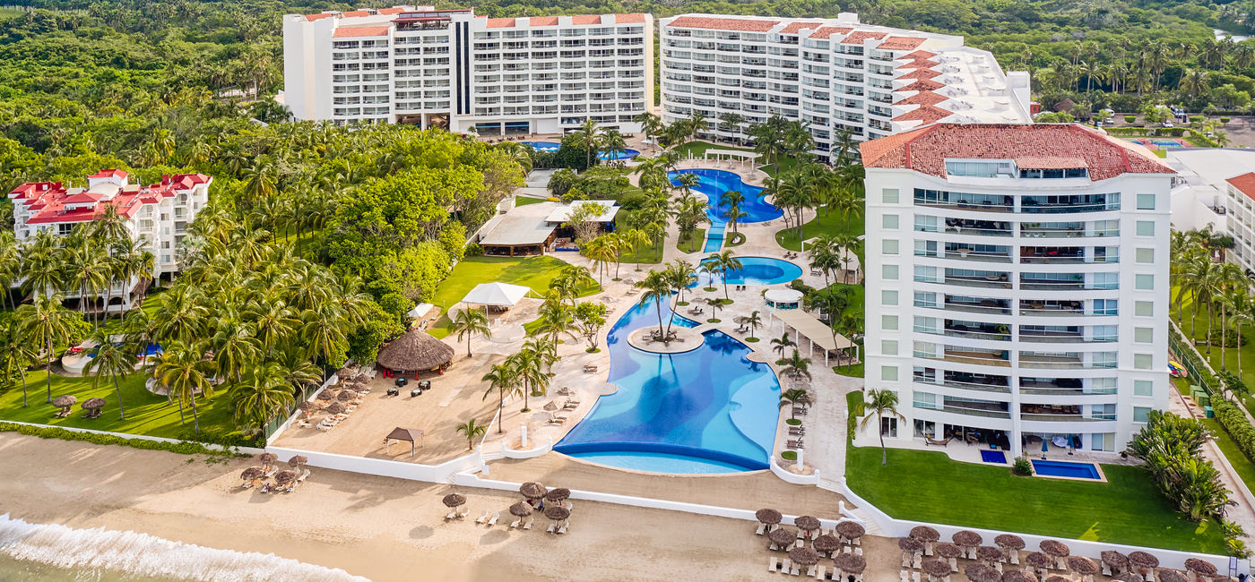 Image: Aerial view of the Fiesta Americana Nuevo Vallarta in Puerto Vallarta, Mexico. (Photo Credit: Posadas Group)