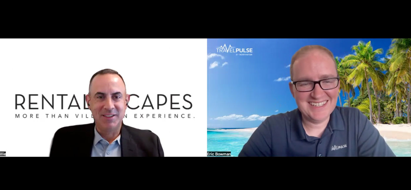 Photo: Eric Bowman interviews Willie Fernandez (Photo Credit: Northstar Travel Group)