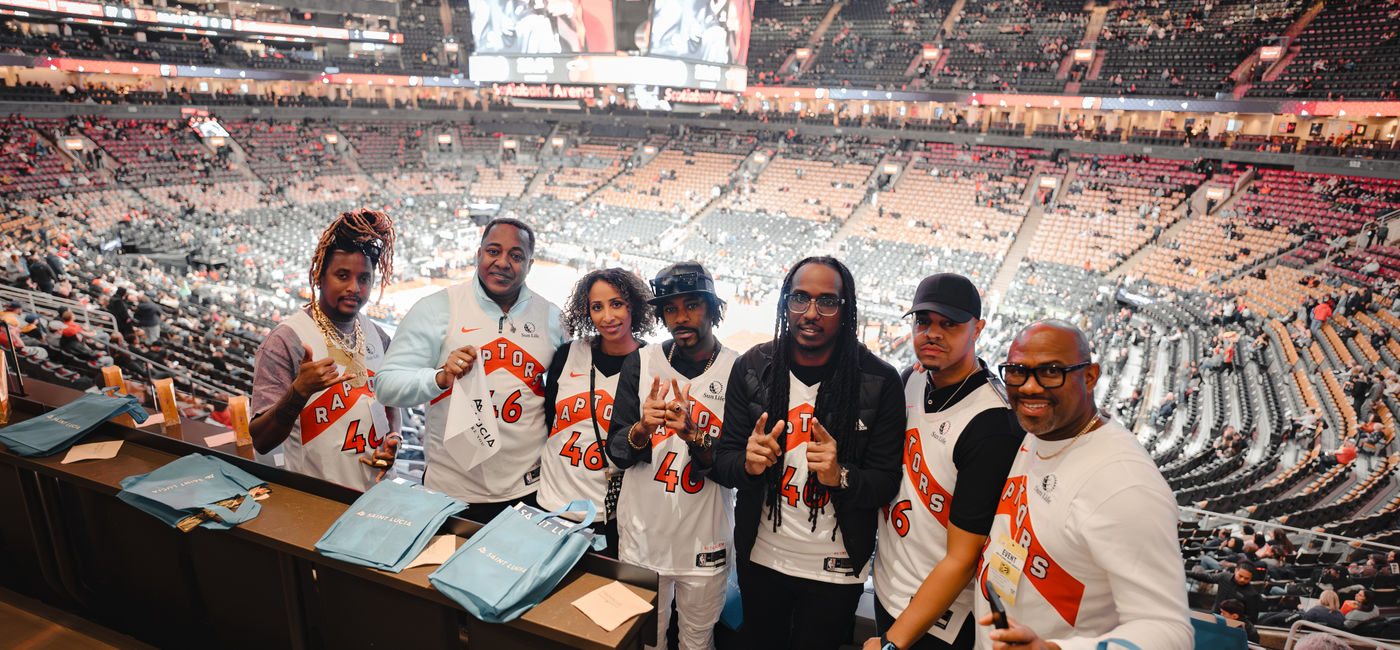 Image: Saint Lucia Tourism Toronto Raptors Game (Photo Credit: Saint Lucia Tourism)