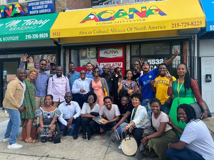 Members of ACANA outside of their office in Philadelphia. Members of ACANA outside of their office in Philadelphia.