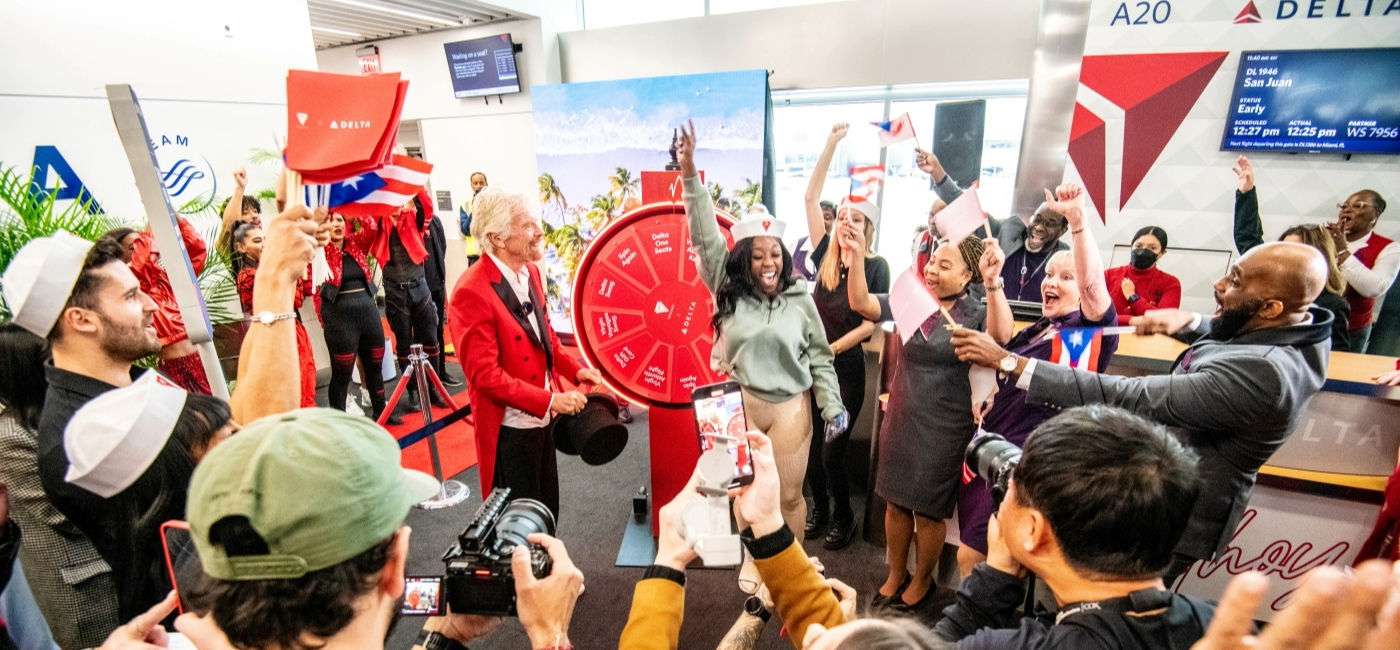 Sir Richard Branson Surprises Delta Flight With Free Virgin Voyages