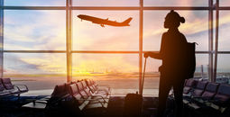 Traveler at airport