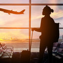 Traveler at airport