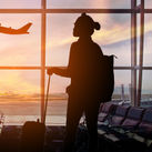 Traveler at airport