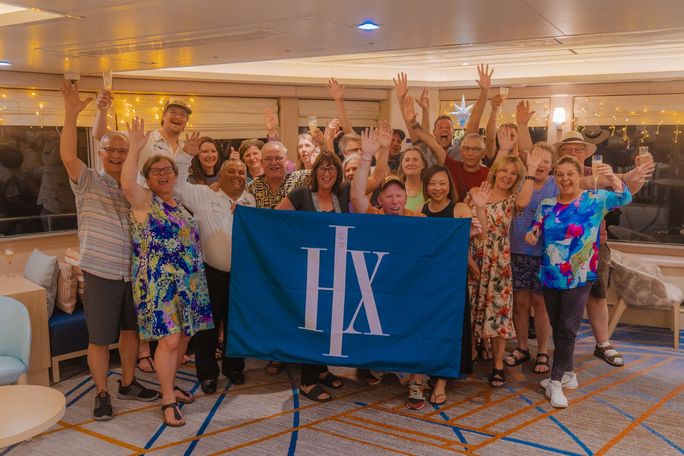 Travel advisors celebrate a successful FAM trip in the Galápagos Islands with HX