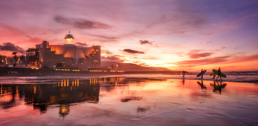 Twilight colors in Las Palmas de Gran Canaria