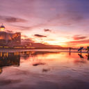 Twilight colors in Las Palmas de Gran Canaria